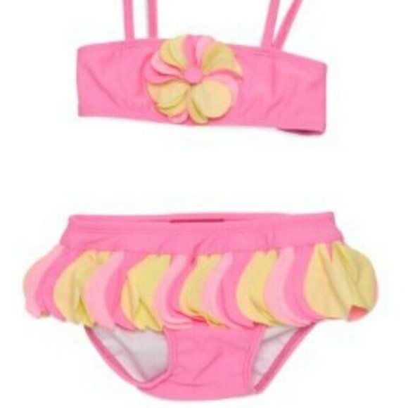 Kate Mack Biscotti Girls Kids Toddler Bikini Bathing Suit Swimwear
